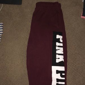 Maroon sweatpants